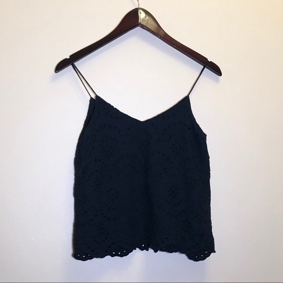 Maurices black “solid eyelet button down cami” - Picture 5 of 8
